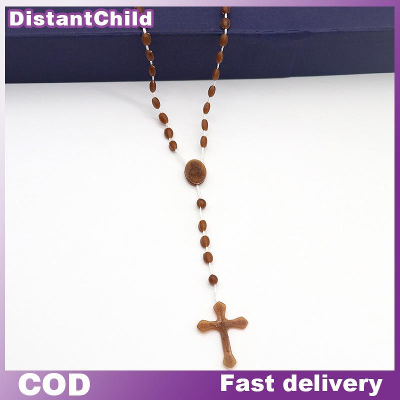 สร้อยคอมีลูกปัดไม้กางเขน ของขวัญยอดฮิตสำหรับคนเลื่อมใสศาสนาคริสต์ DSS