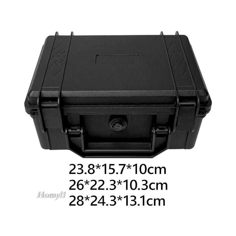 [Homyl1] กล่องเครื่องมือแบบพกพาภาชนะจัดเก็บกระเป๋าถือเคสแข็งพร้อมตัวล็อคสําหรับซ่อมเครื่องมือ