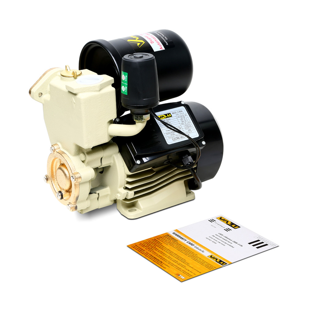 VALU ปั๊มน้ำออโต้ 370 วัตต์ รุ่น Z-365AL กำลังมอเตอร์ 0.5 แรงม้า ขนาดท่อเข้าและออก 1 นิ้ว ส่งสูง 32 