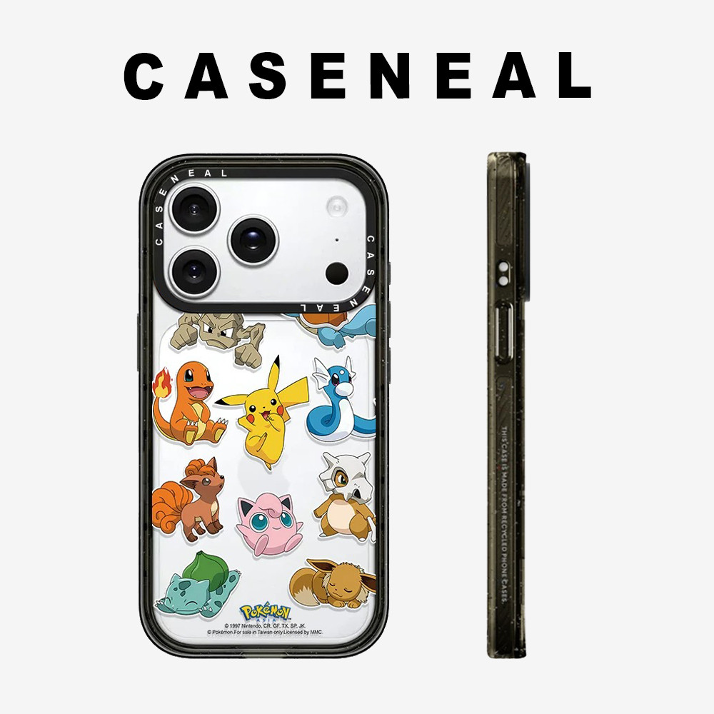 Drop proof โปร่งใส CASENEAL เคสโทรศัพท์ใสสําหรับ iPhone 17ProMax 17pro 17 16promax 16 15promax 14promax 13promax Pokemon เคสแข็งอะคริลิค iPhone 13 กรณีคุณภาพสูง