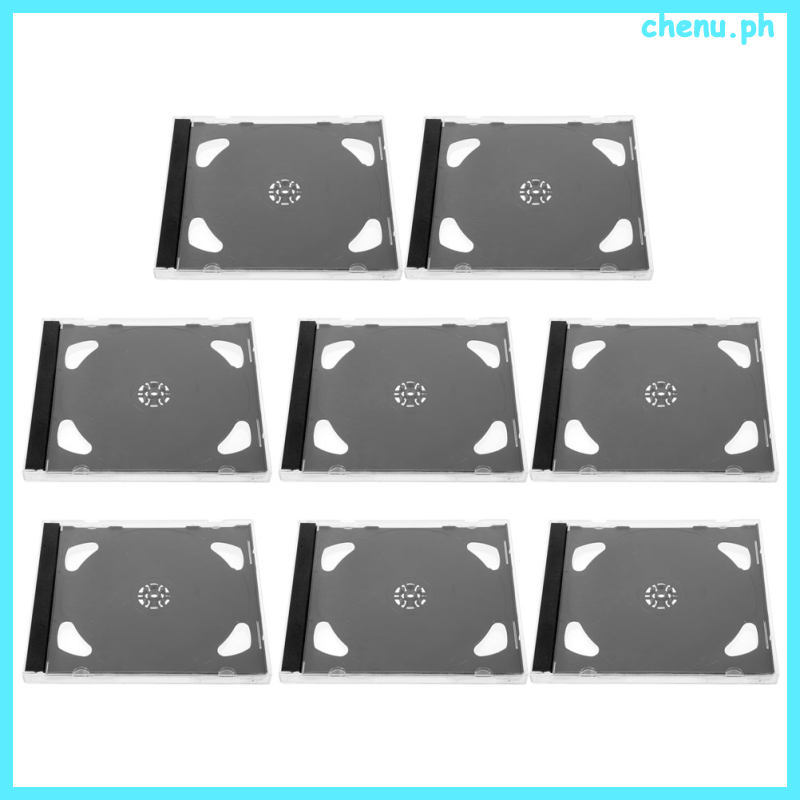 8 ชิ้น DVD Cases DVD Storage Cases CD Cases Reusable CD Case CD Storage Holder chenu