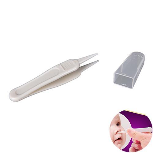 [thsgrt1] Babys Cleaning Tweezer Ear Nose Navel Cleaner Remover พลาสติก Forceps Body Care, [TH]
