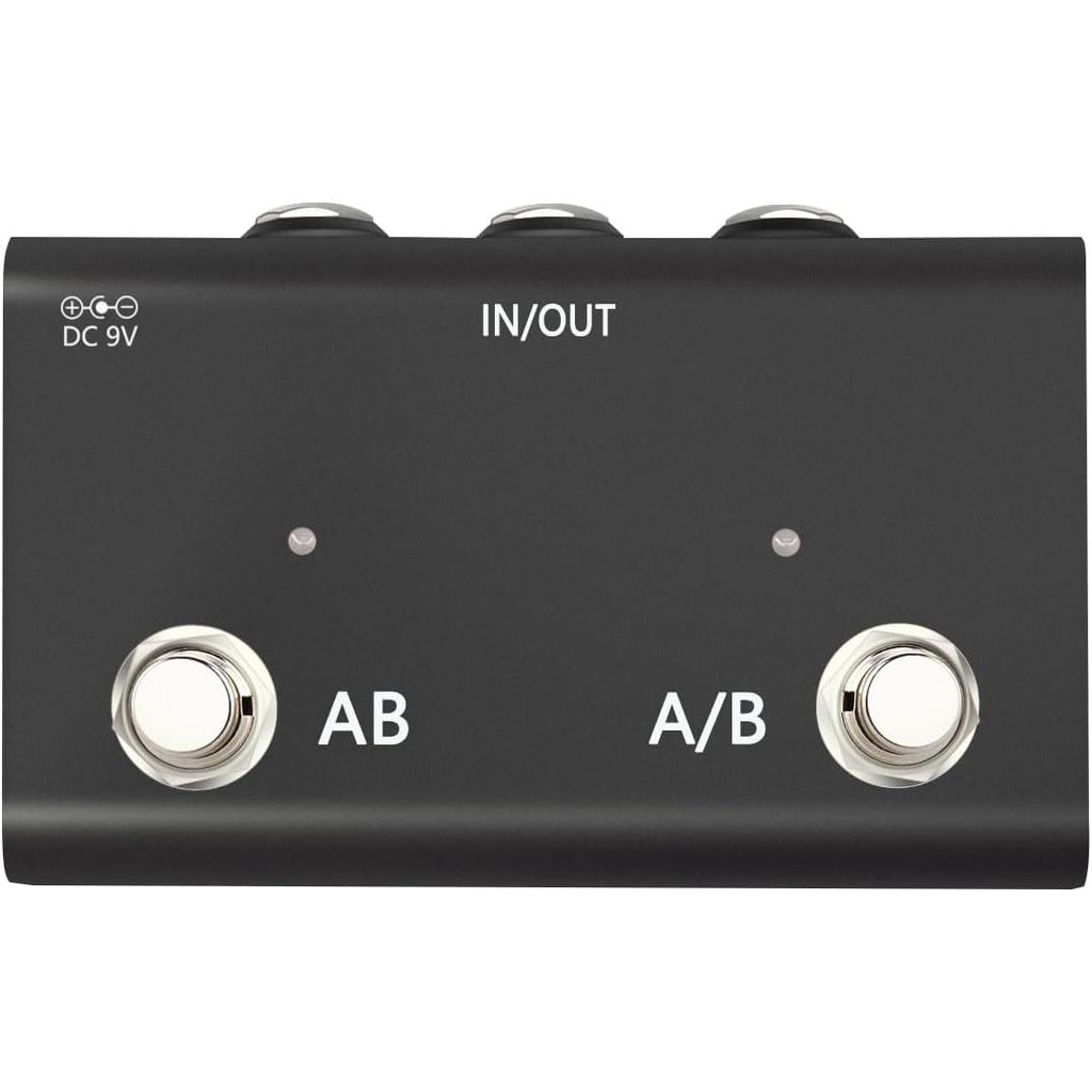 ABY Pedal Channel Switch Box Line AB Selector True Bypass สําหรับกีตาร์เหยียบ