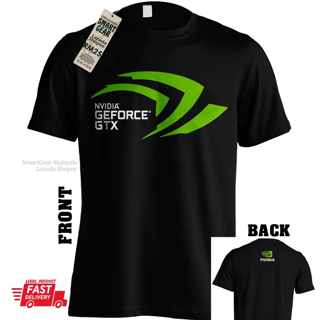 เสื้อยืดสําหรับเล่นเกม Nvidia Geforce Gtx Intel Amd Man Cotton