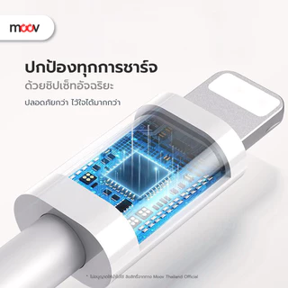 [ส่งด่วน] Moov CB06 สายชาร์จเร็ว 27W 65W 100W Type C to C 5A C to L 3A PD สำหรับ iPhone Samsung Fast Charge