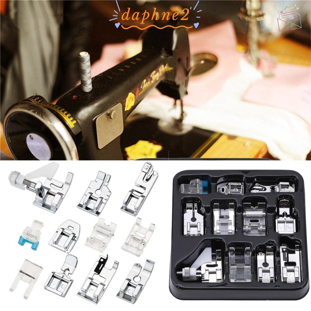 DAPHNES 11 ชิ้นฟุต Snap On Darning Presser ฟุตอุปกรณ์เสริมเครื่องมือเย็บผ้าสําหรับนักร้องชุด