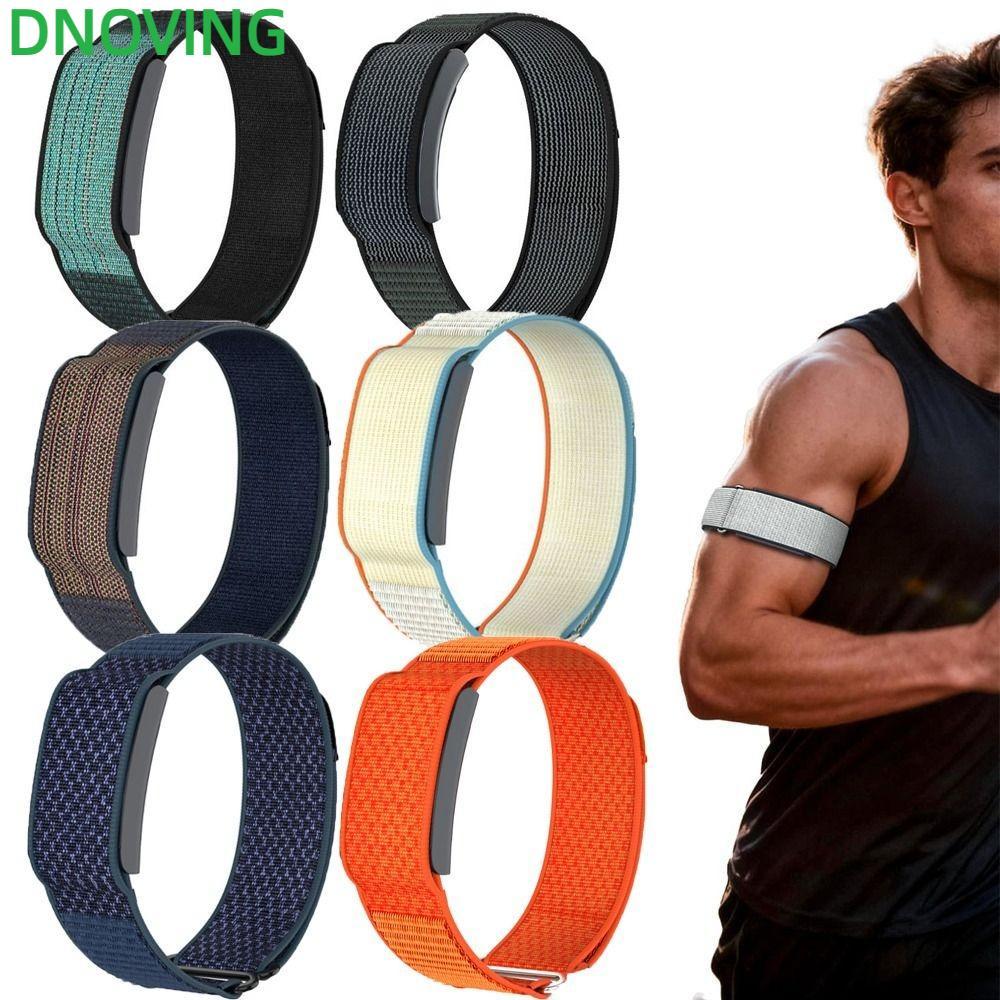 DNOVING Fitness Tracker Strap, Adjustable Loop Design Sport Band, Nylon 22mm Breathable Arm Band สํา