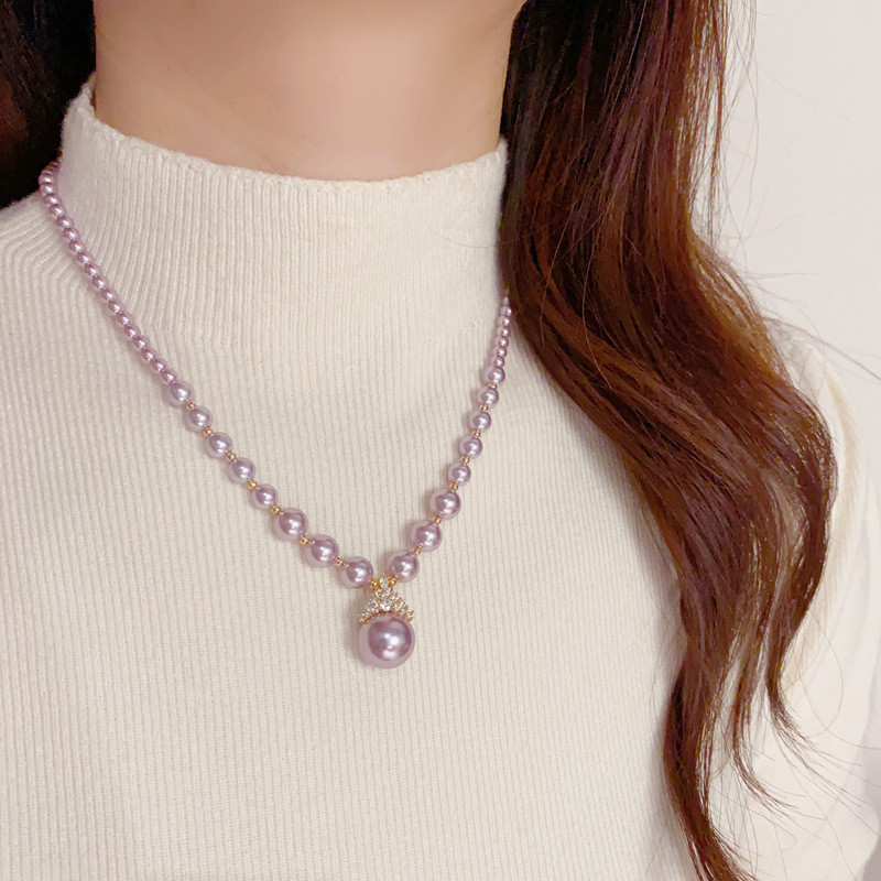 สร้อยคอ Niche Zircon แฟชั่นฝรั่งเศส