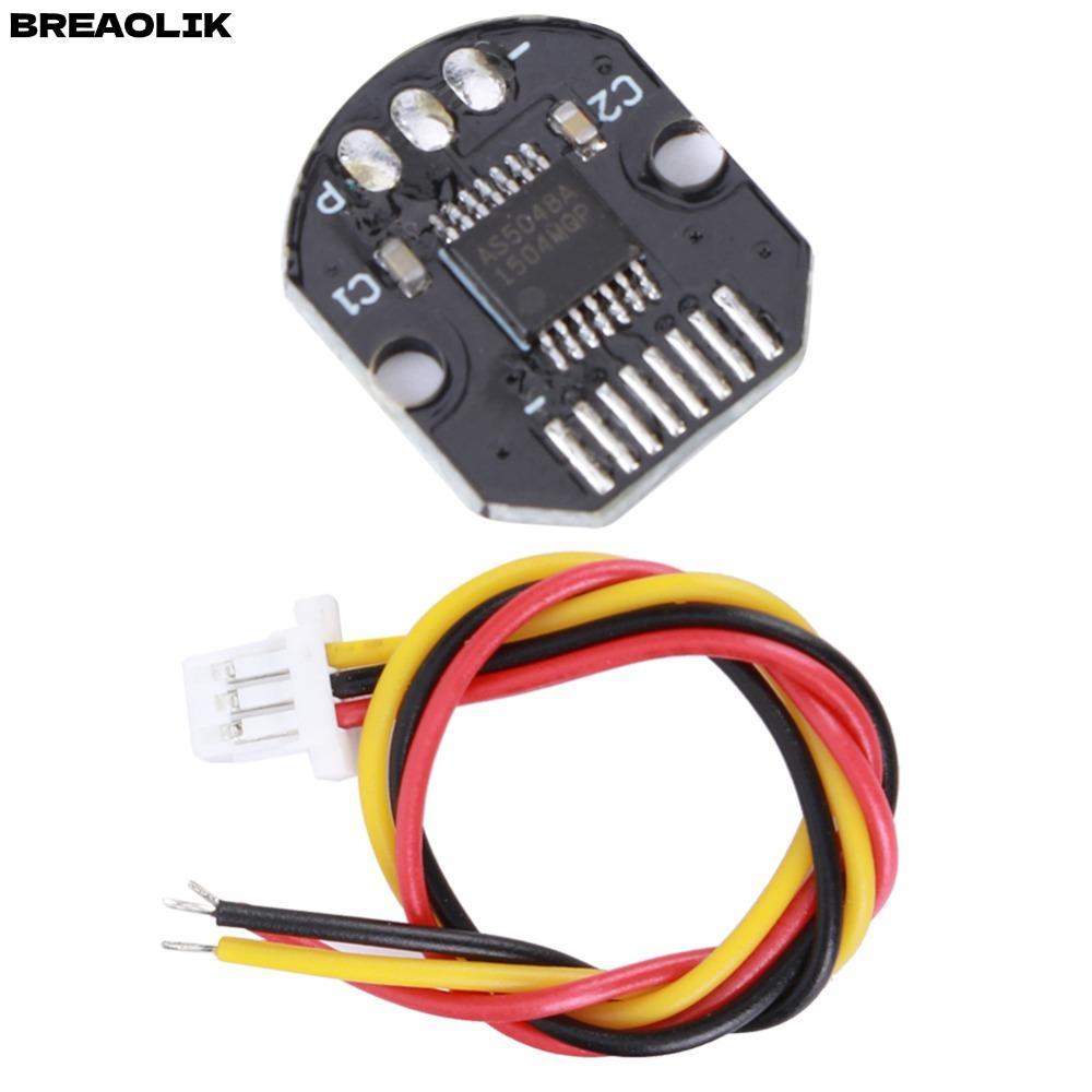 BREAOLIC เซ็นเซอร์มุมดิจิตอล, อินเทอร์เฟซ PWM SPI AS5048A ตัวเข้ารหัสแม่เหล็ก, 360° การวัดตําแหน่งโป