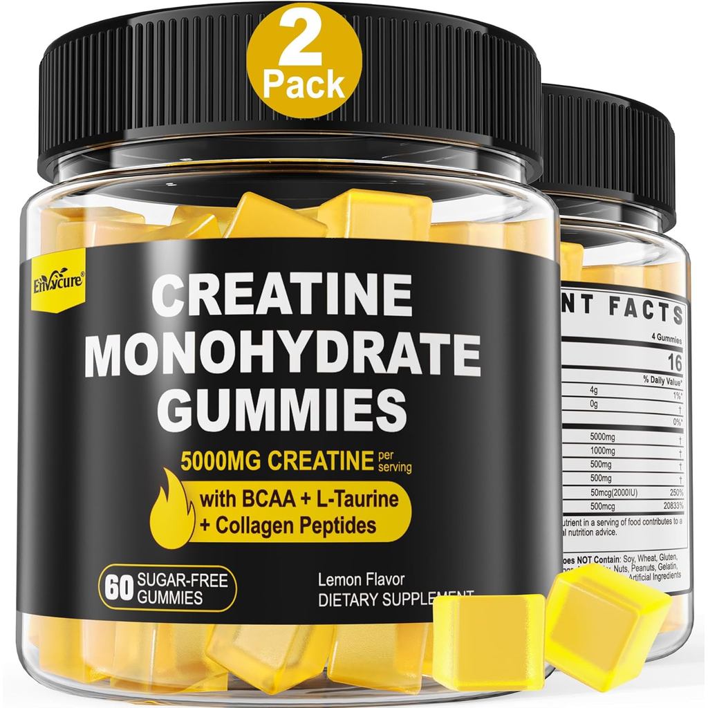 ชาย หญิง Creatine Monohydrate Gummies-บรรจุโซ่แตก กรดอะมิโน, คอลลาเจนเปปไทด์, แอล-ทารีน, วิตามิน B12