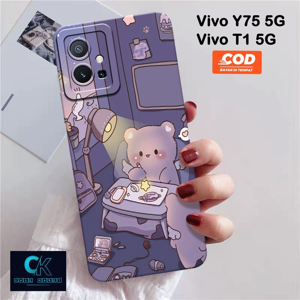 HP เคส Vivo Y75 5G / T1 5G ล่าสุด - เคสแฟชั่นการ์ตูน - เคสยาง - เคส Vivo Y75 5G / T1 5G - เคส Vivo Y