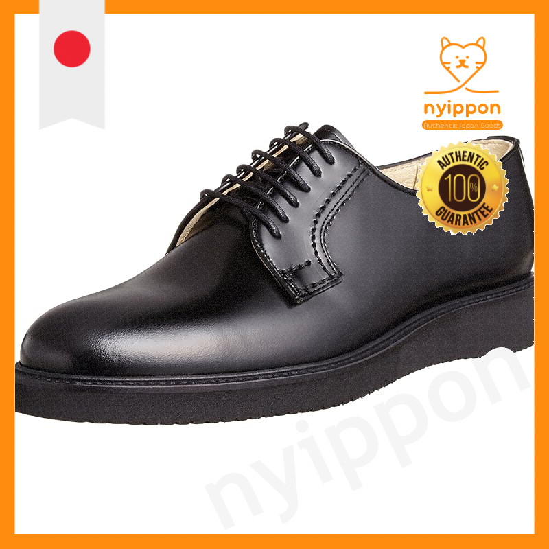 Haruta Postman Shoes with Vibram Sole, Lace-Up, 3E, Genuine Leather, Men’s 711P, Black (Various Size