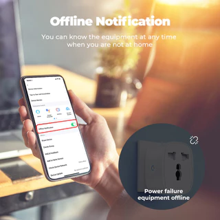 TUYA WiFi ซ็อกเก็ตอัจฉริยะ 16/20A ปลั๊กอเนกประสงค์ไร้สาย Smart Life ทํางานร่วมกับ Alexa Google Home