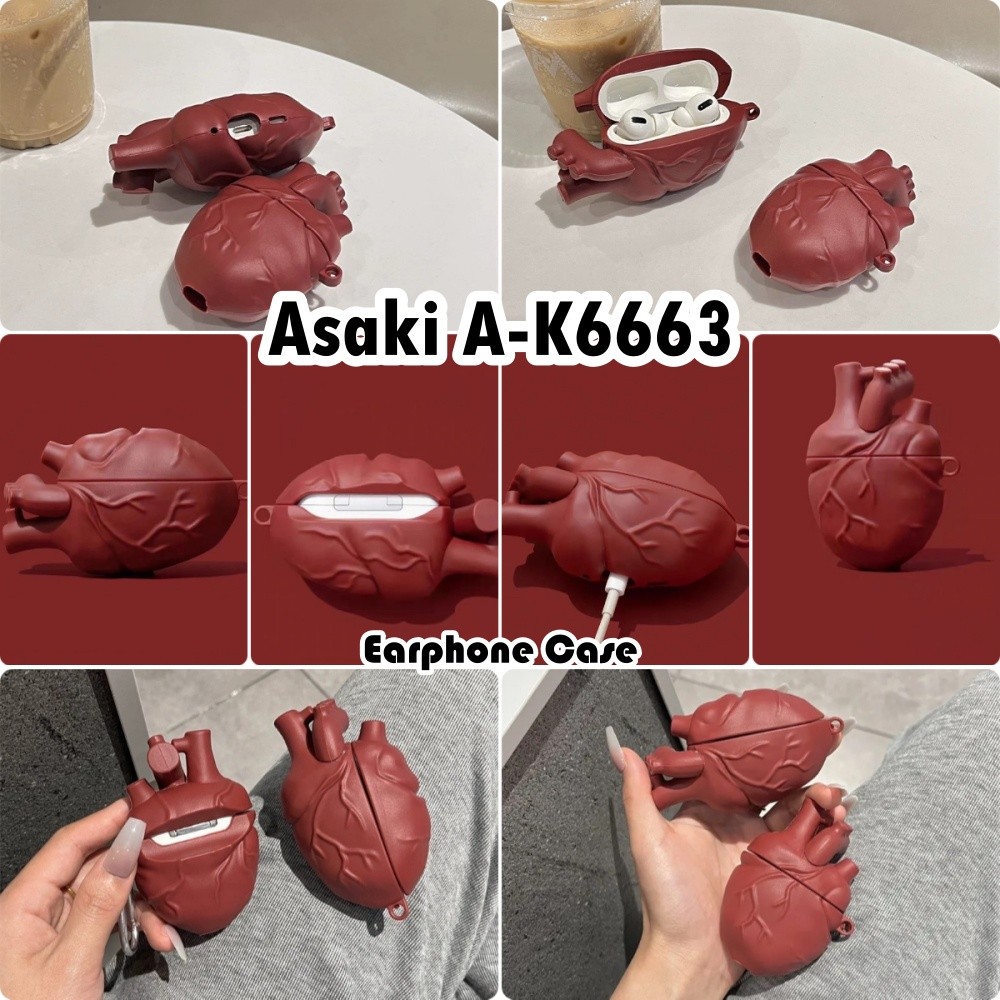 In StockFor Asaki A-K6663 Case เคสหูฟังจําลองการ์ตูนปลอกซิลิโคนอ่อนนุ่ม