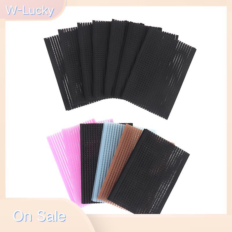 W-Lucky 12 ชิ้น Hair Pad สติกเกอร์ผมคลิป Bang Fixed Seamless Paste โพสต์ Fringe