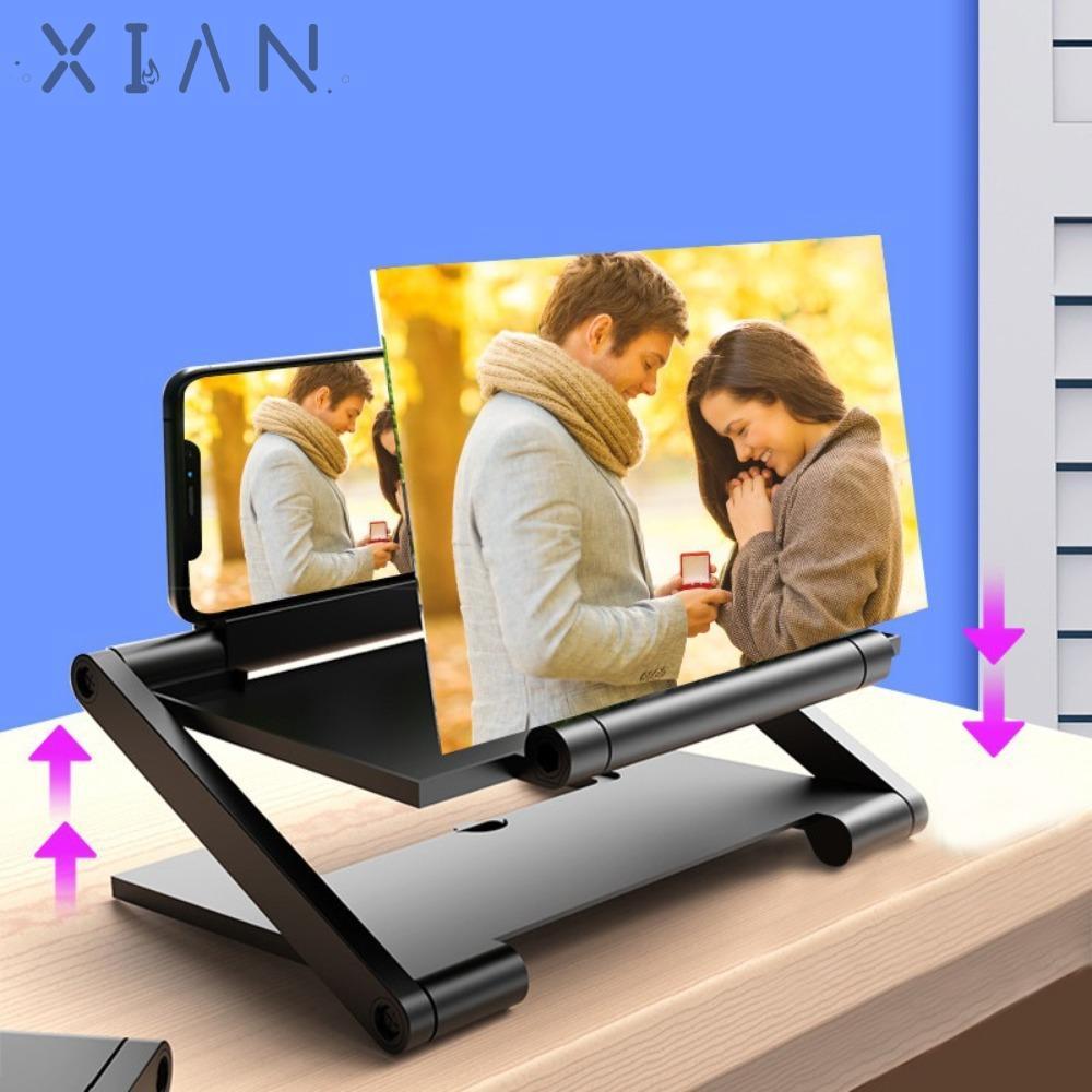 XIANEN เครื่องขยายเสียงหน้าจอโทรศัพท์มือถือ, HD แว่นขยายโทรศัพท์มือถืออเนกประสงค์, หน้าจอขยายพับโปรเจคเตอร์ HD