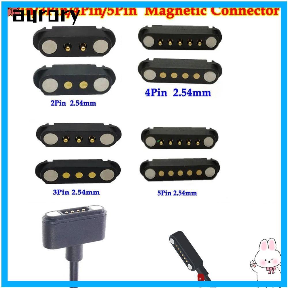 AURORY Pogopin Magnetic Connector, 2Pin 3Pin 4Pin 5Pin High Current DC Magnetic Pogo Pin Connector, 