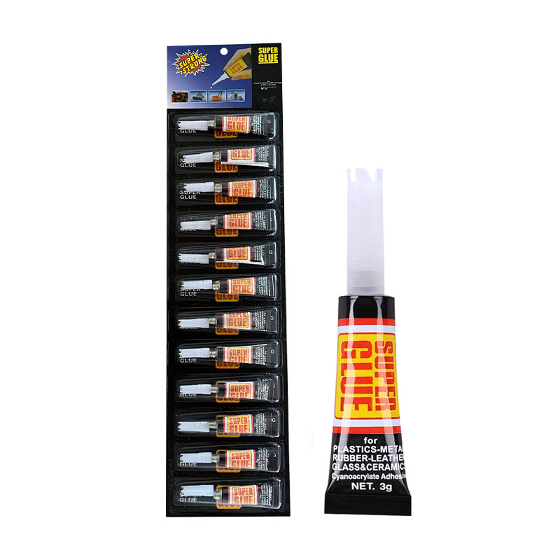 (1แผง 12หลอด) กาวร้อน กาวช้าง SUPER GLUE 502 กาวอเนกประสงค์ ติดสนิท แห้งเร็ว ขนาด หลอดละ 3 กรัม