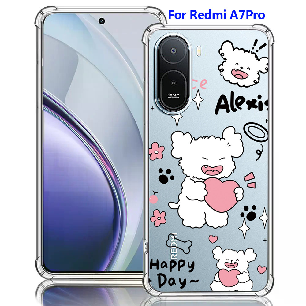 ใช้สำหรับ Xiaomi Redmi A7Pro A7 Pro 15C A5 Poco C85 C71 การ์ตูน Cover โปร่งใส Air Cushion เคสโทรศัพท์กันกระแทก 004