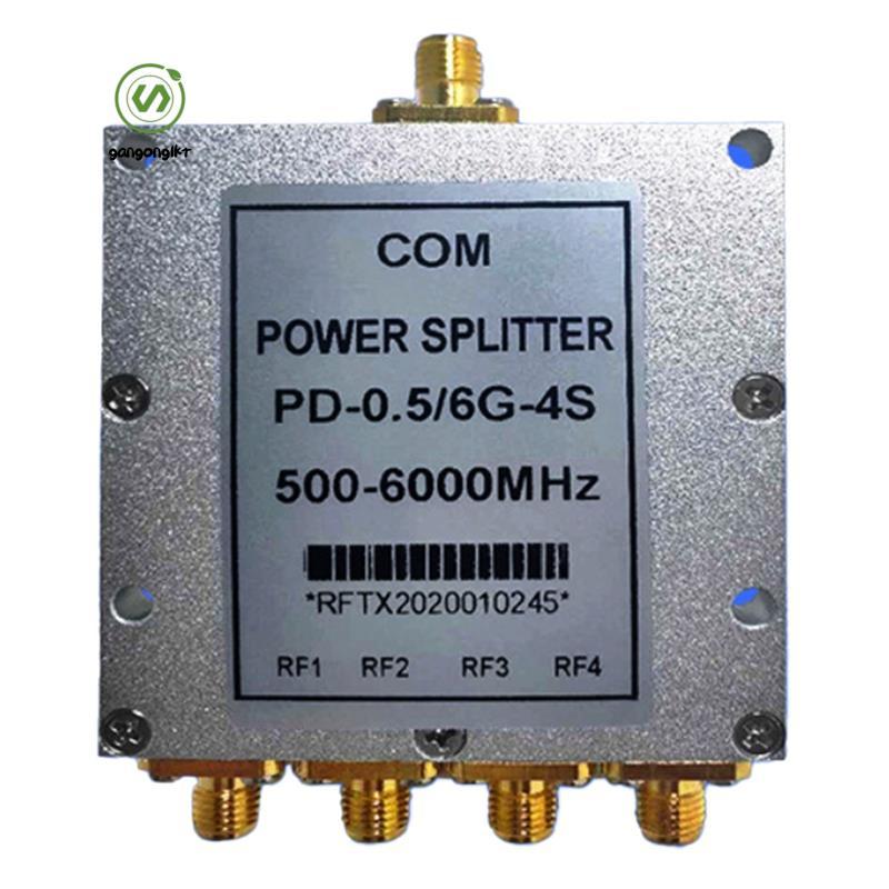 [gangong1kr]Broadband Power Divider 0.5-6G One-Point Quad Power Divider 2.4G 5.8G SMA Power Splitter