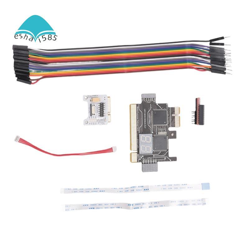 Eshai585TL631 Pro การ์ดวินิจฉัย + การ์ดขยายการ์ดวินิจฉัยเมนบอร์ด PCI-E มัลติฟังก์ชั่นแล็ปท็อปเครื่อง