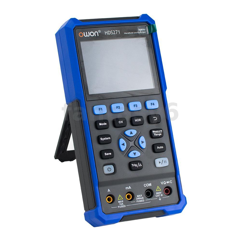OWON HDS241/HDS271 Handheld Oscilloscope 40MHz/70MHz 250MSa/s 3-in-1 พร้อมมัลติมิเตอร์และเครื่องกําเ
