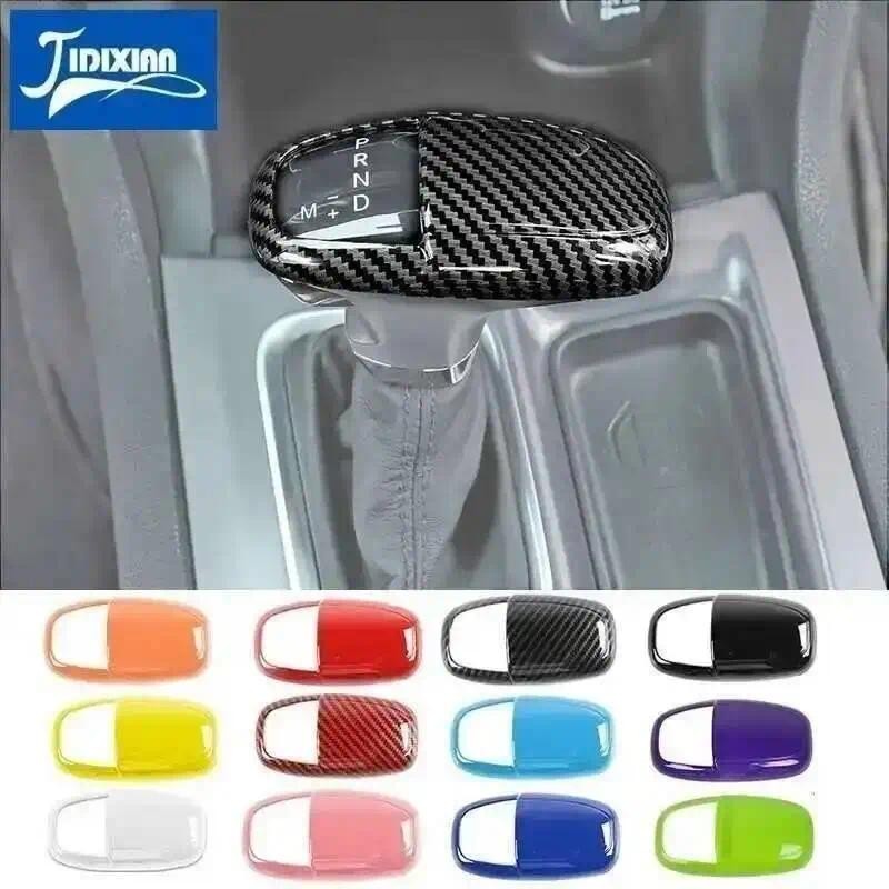 JIDIXIAN เกียร์รถเกียร์ Shift Knob Top Head ตกแต่งสําหรับ Dodge Charger Challenger 2015 + สําหรับ Do