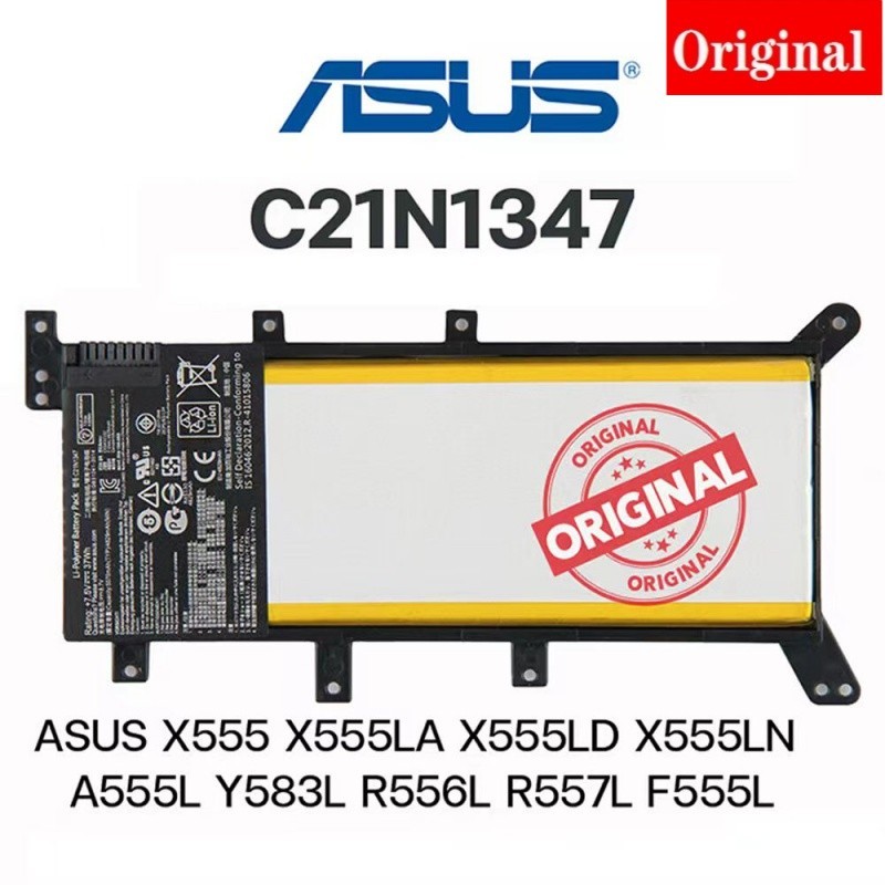 ✿Asus Battery Original C21N1347สำหรับ X555 X554 X555LA X555LD F555LN A555L A555LD A555LF A555LP