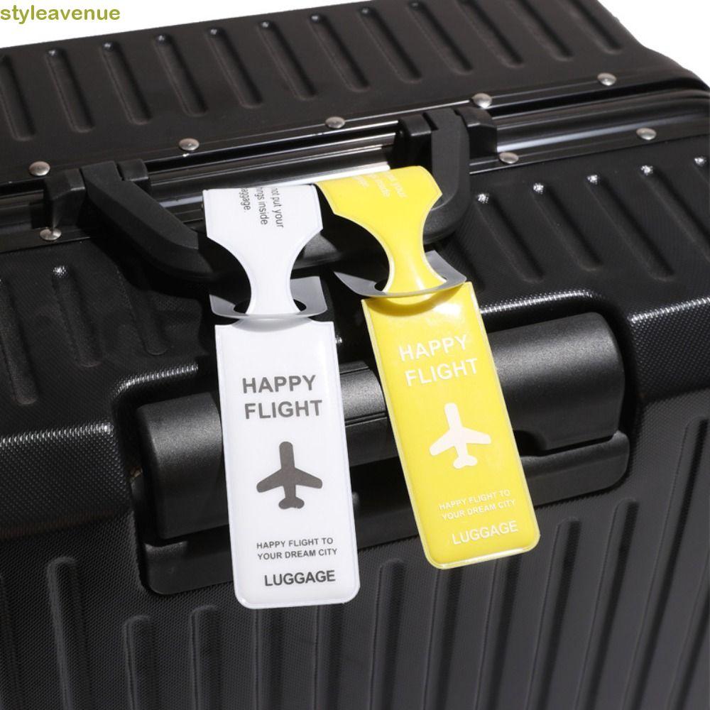 STYLEAVENUE แท็กกระเป๋าเดินทางเครื่องบิน,ป้ายที่อยู่ Boarding Pass PVC แท็กกระเป๋าเดินทาง,การ์ดข้อมู