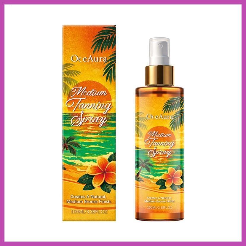 Tanning Spray 100ml Skin Sunless Dark Mist Gradual Tanning Mist สําหรับ Face Body Spa Vacation Trave