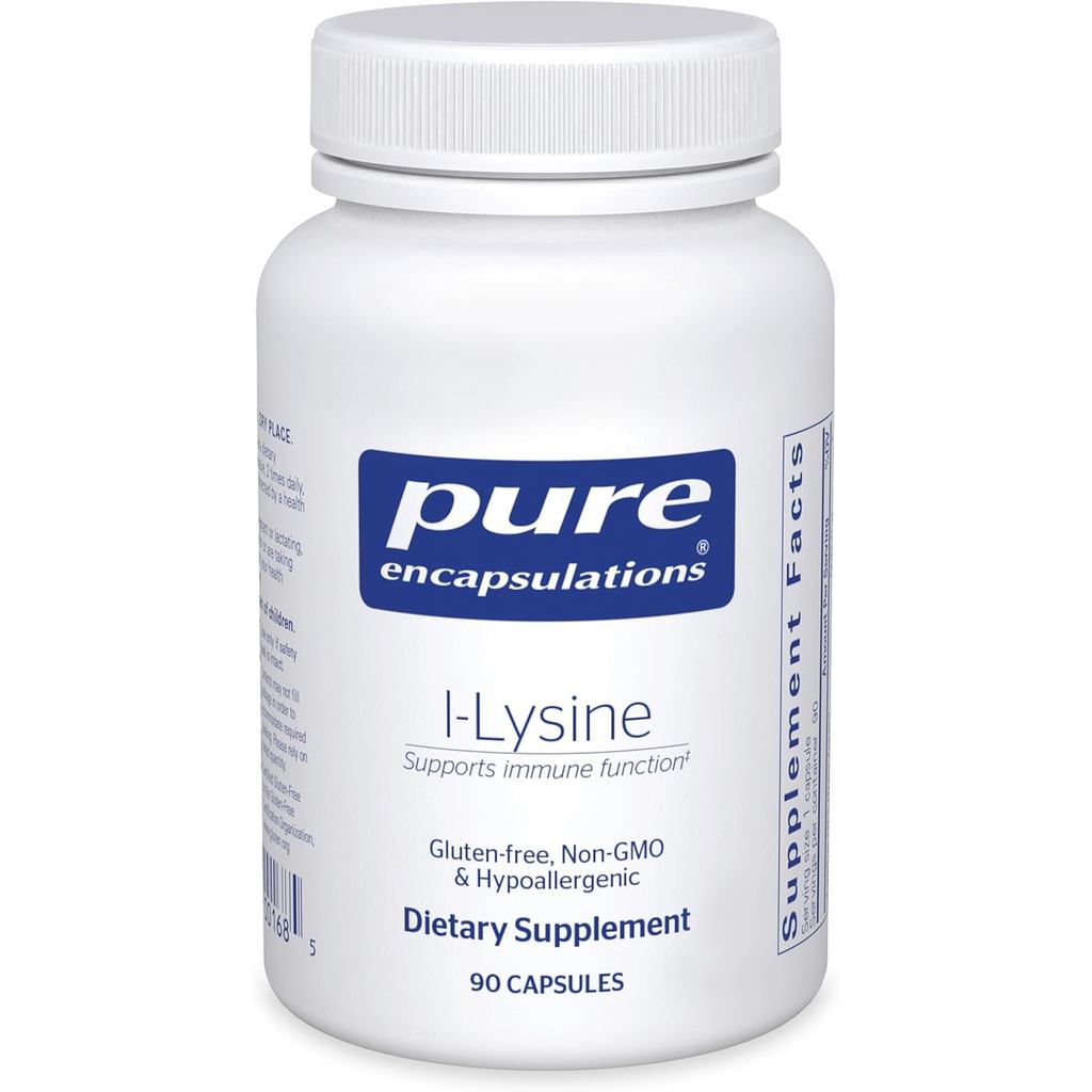 Pure Encapsulations L-Lysine - Essential Amino Acid สําหรับ Immune Support & Gum, Lip Health* - พร้อ