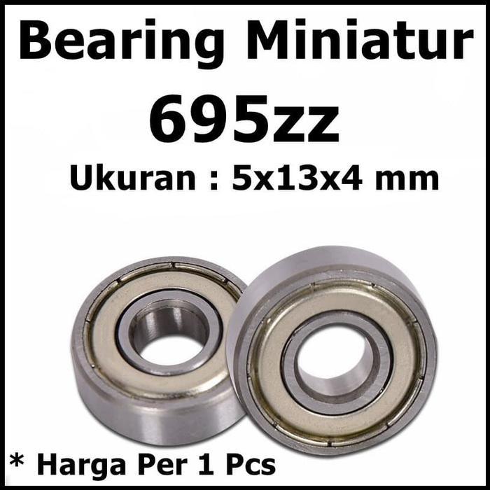 แบริ่งแบริ่ง Laher Miniature 695zz 695 zz Precision ขนาด 5x13x4 มม. 5x13x4 มม.