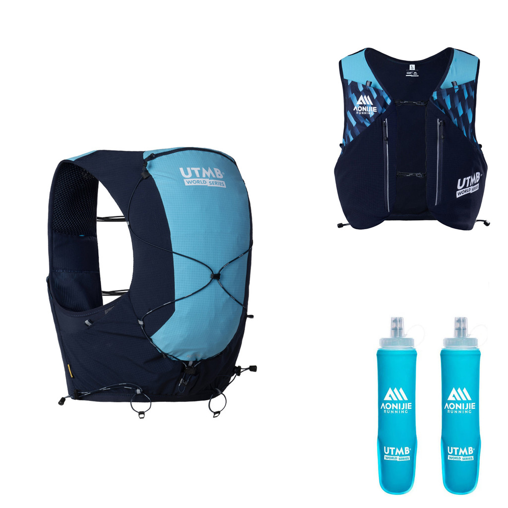 AONIJIE UTMB 12L Trail Running Backpack Hydration Bag สําหรับแข่งกลางแจ้ง