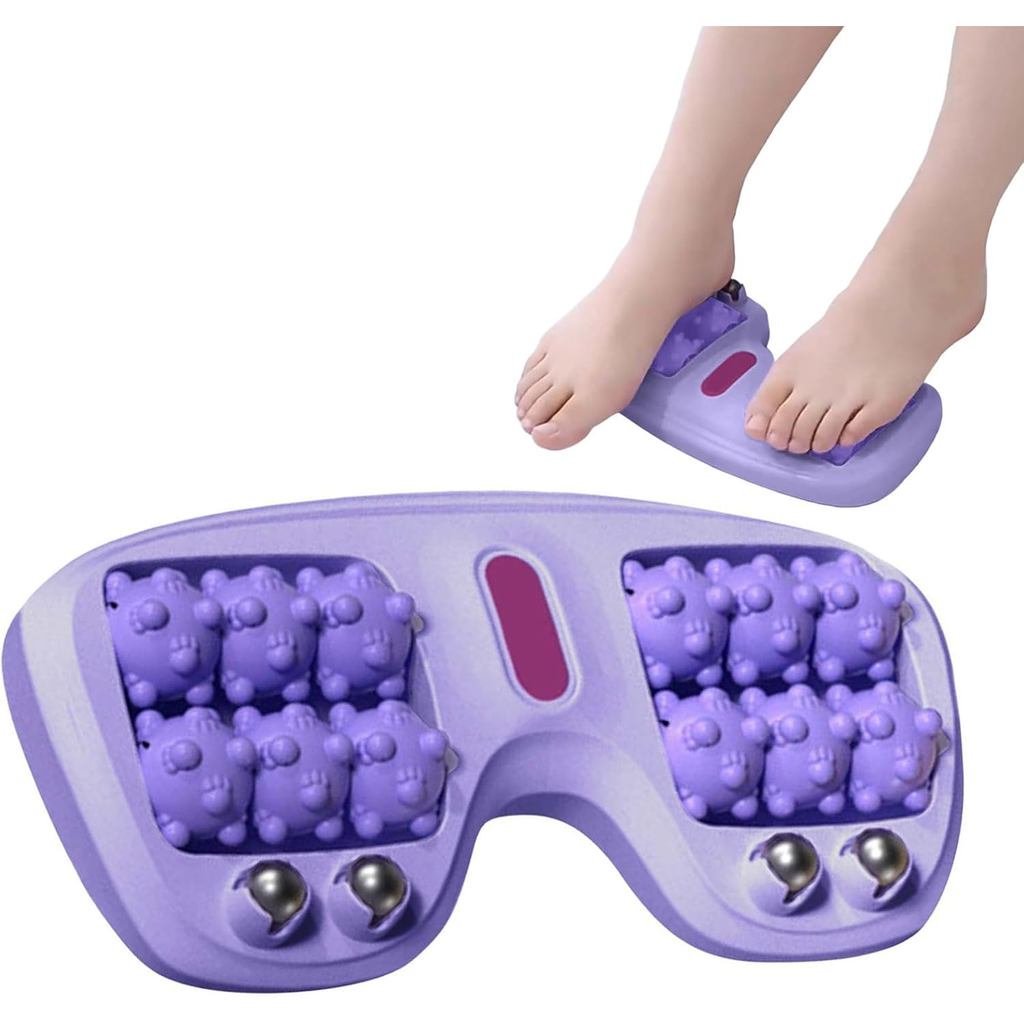 Portable Dual Foot Massage Roller,Foot Massager for Plantar Fasciitis,Pressure Tissue Stress and Mus