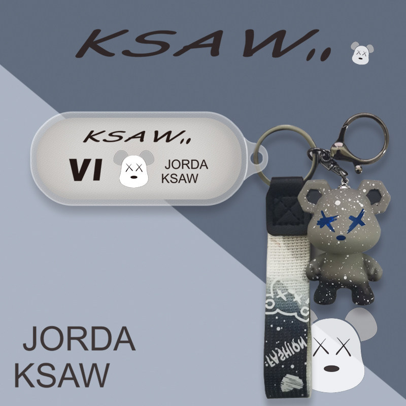 Street Wear Riot Bear เหมาะสําหรับ Sony Sony wfc510 หูฟังโปร่งใส Sony WF One C510 หูฟังบลูทูธป้องกัน