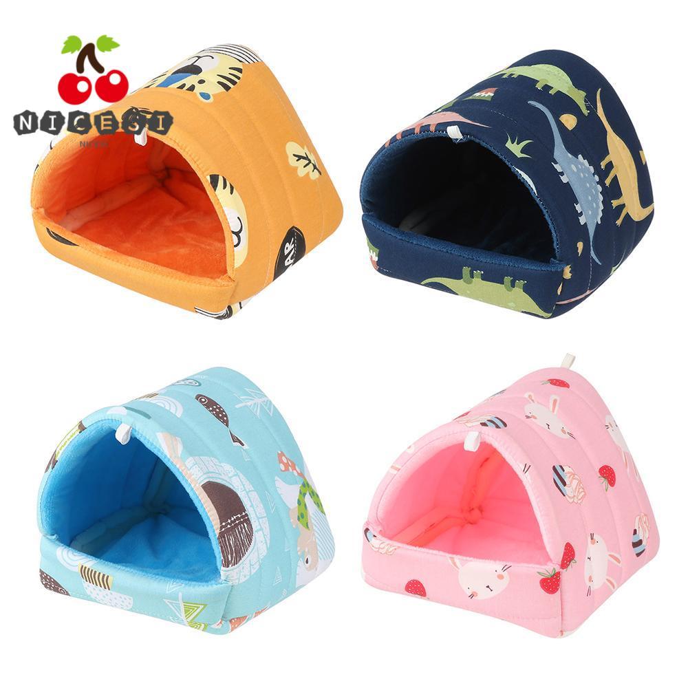 NICESI Hamster House Soft Mini Cage Winter Rabbit Squirrel Warm Mat