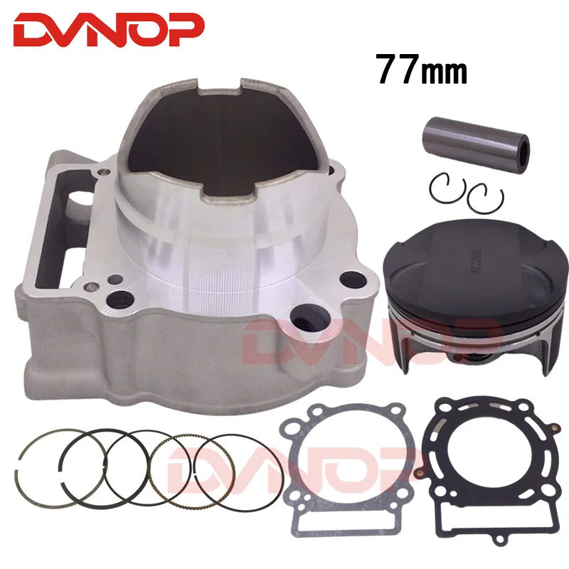 ชุดกระบอกเครื่องยนต์รถจักรยานยนต์และแหวนลูกสูบสําหรับ ZONGSHEN 77 มม.NC250 250cc KAYO T6 K6 BSE J5 R