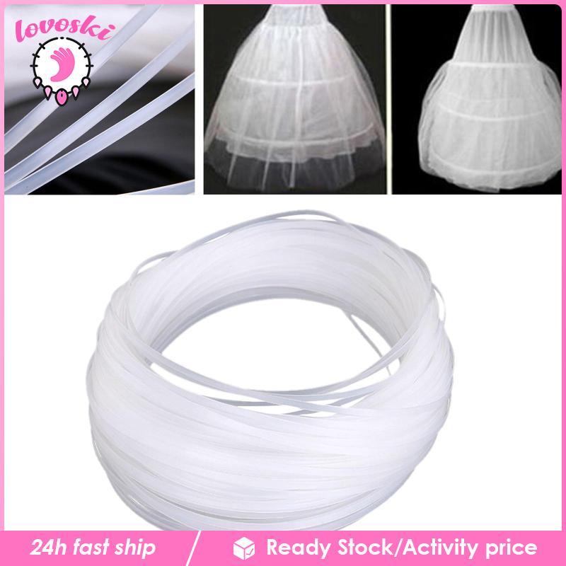 [Lovoski] 100M Clear Boning Corset Strip ชุดแต่งงานของเล่นตุ๊กตาสนับสนุนเย็บหัตถกรรม