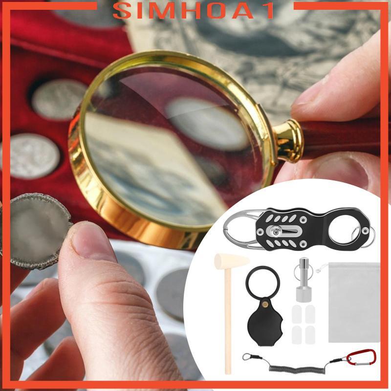 [Simhoa1] Pocket Coin Pinger Test Kit,Sturdy,Gold Silver Coin Ping Test, Validation ผ่าน Ping Resona