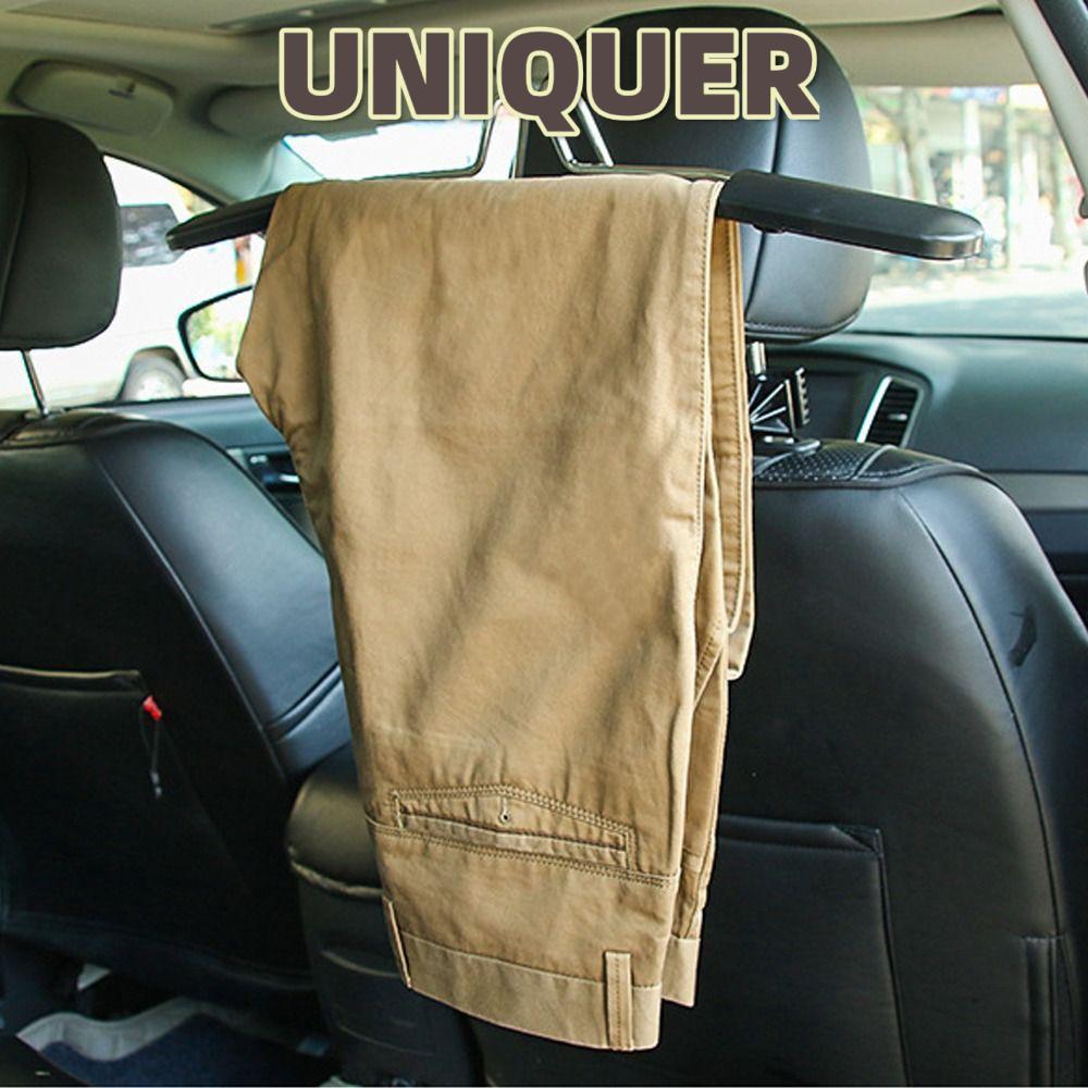 UNIQUER ราวแขวนเสื้อผ้า ยูนิเคร์, แกนตากผ้าอเนกประสงค์ด้านหลังเบาะรถยนต์, ไม้แขวนเสื้อสร้างสรรค์สแตนเลสที่ใช้งานได้จริง