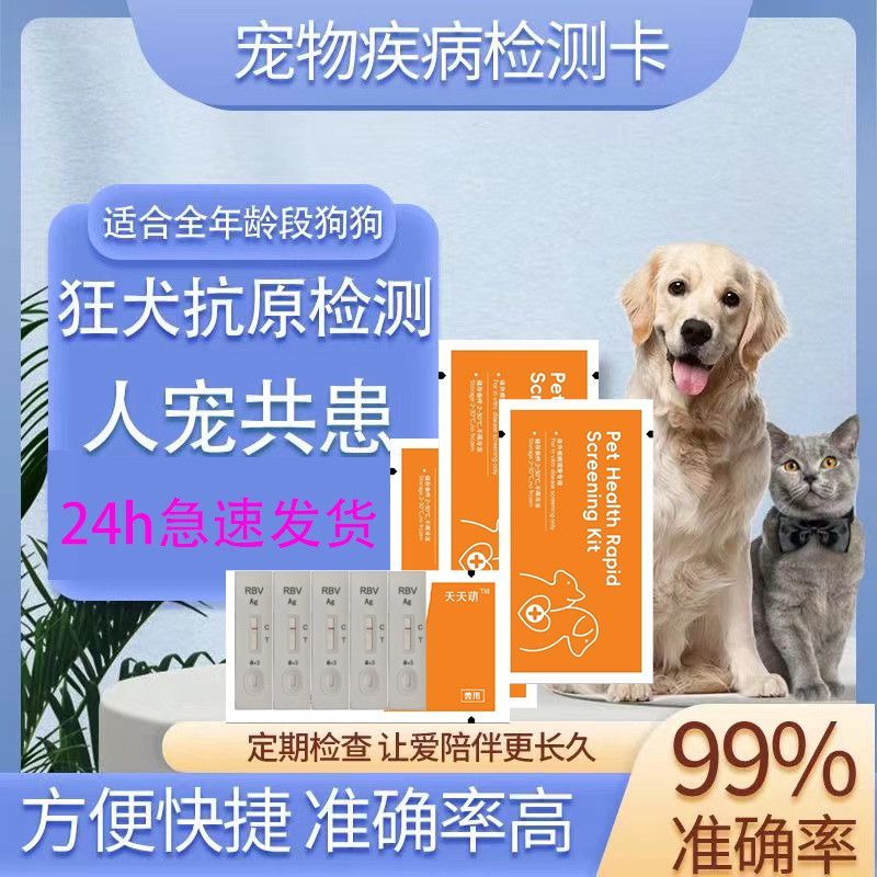 สุนัข Test Fast Anti-Original ที่แม่นยํา Test Card ทุกวัน Rabies Cat Anti-Original Test กระดาษน่ารัก
