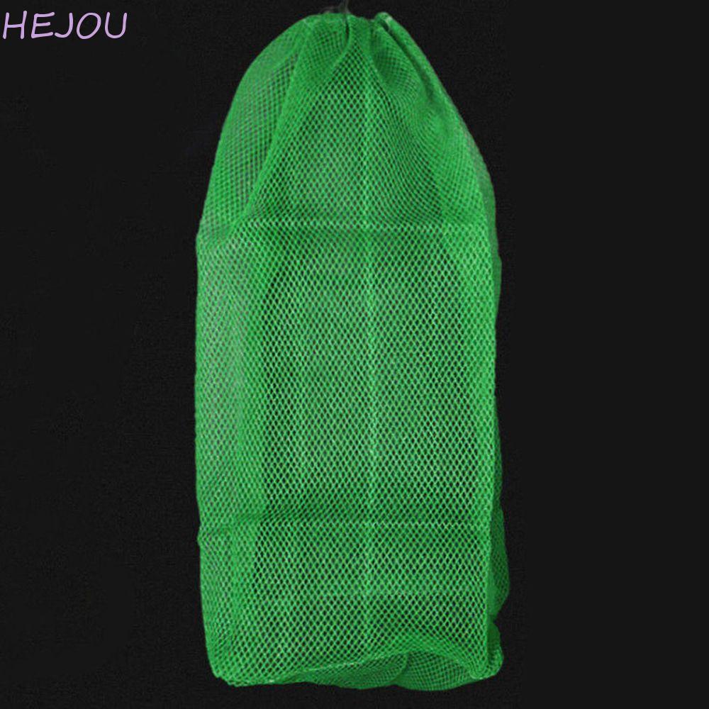 HEJOU Live Fish Nets - ถุงตาข่ายไนลอนสีเขียวสำหรับตกปลา พกพาสะดวก
