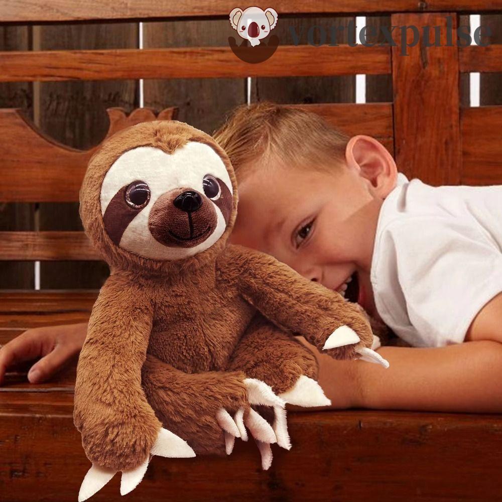 VORTEXPULSE ตุ๊กตา Sloth, Soft Comfort Big Eyes Sloth Plush ของเล่น,สําหรับ 25 ซม.Cuddly ตุ๊กตาสัตว์