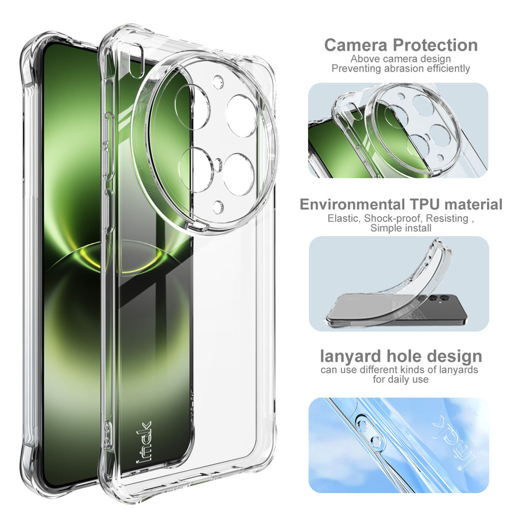 Imak สําหรับ Vivo X300 Ultra 5G ปลอกกันกระแทกแบบใสเคส TPU แบบนุ่มฝาหลังซิลิโคนโปร่งใส