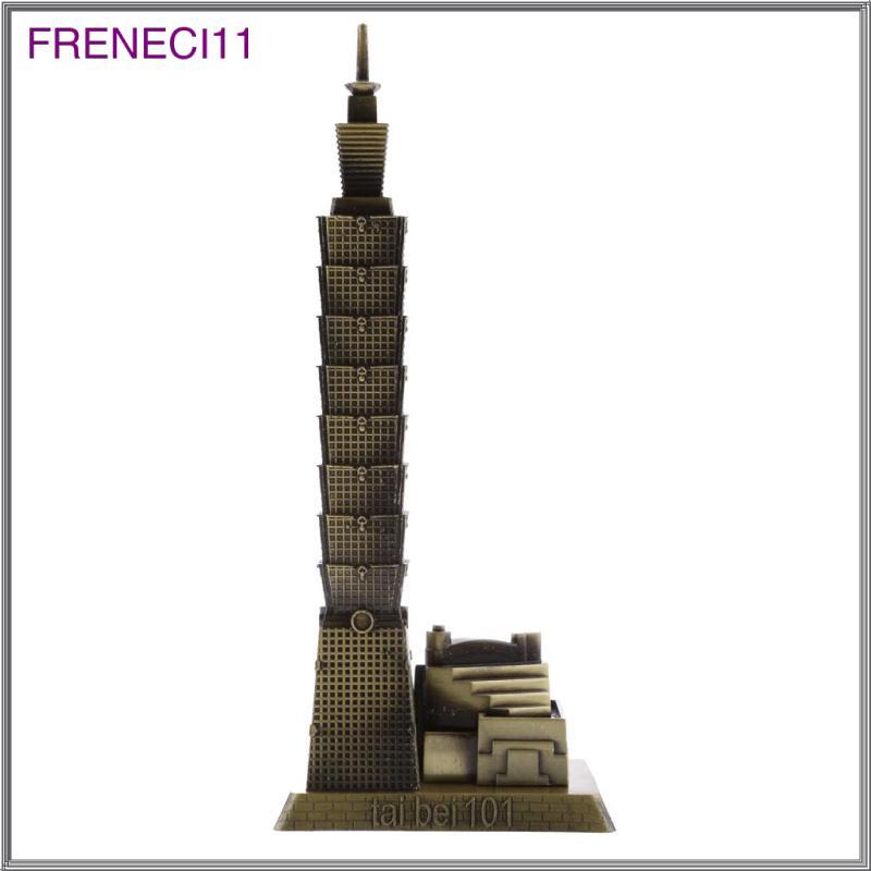 [freneci11] Bronze Taipei 101 Tower Building Sculpture รูปปั้นของที่ระลึกการเดินทางธุรกิจของขวัญเครื