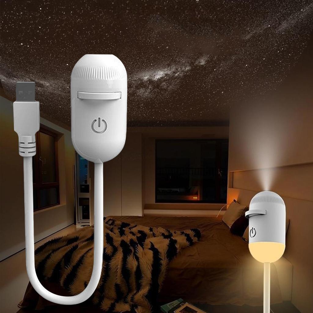 Galaxy Projector Star Projector USB โคมไฟตกแต่งแบบชาร์จไฟได้ LED Lamp Sky Projector werfhph