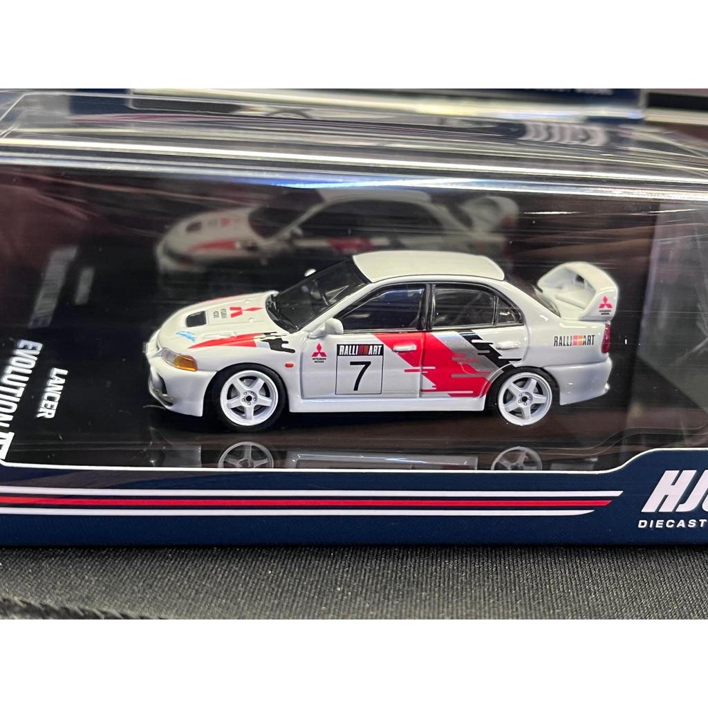 [คลังสินค้าพร้อม] สินค้าใหม่ 1/64 Hobbyjapan Mitsubishi EVO 3 4 โมเดลรถโลหะผสม Rally Painting
