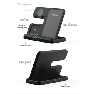 เครื่องชาร์จแบบไร้สายสำหรับ Samsung Galaxy S26 S25 S24 S23 S22 อัลตร้า 30W แท่นชาร์จอย่างรวดเร็วสำหรับ Watch8 7 6 5 4 ผู