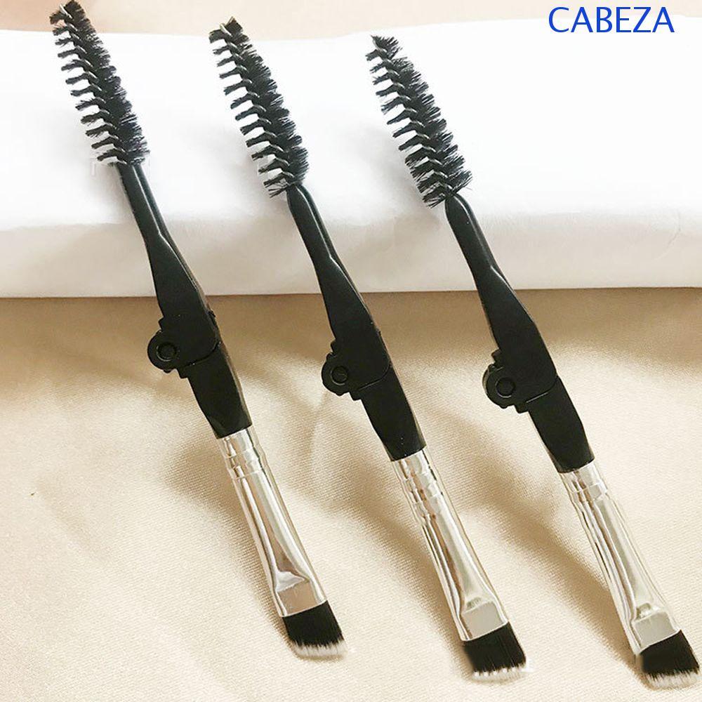 CABEZA Duo มุมคิ้วแปรงผู้หญิงEyelash SeparatorแบบพกพาSpoolieแปรง