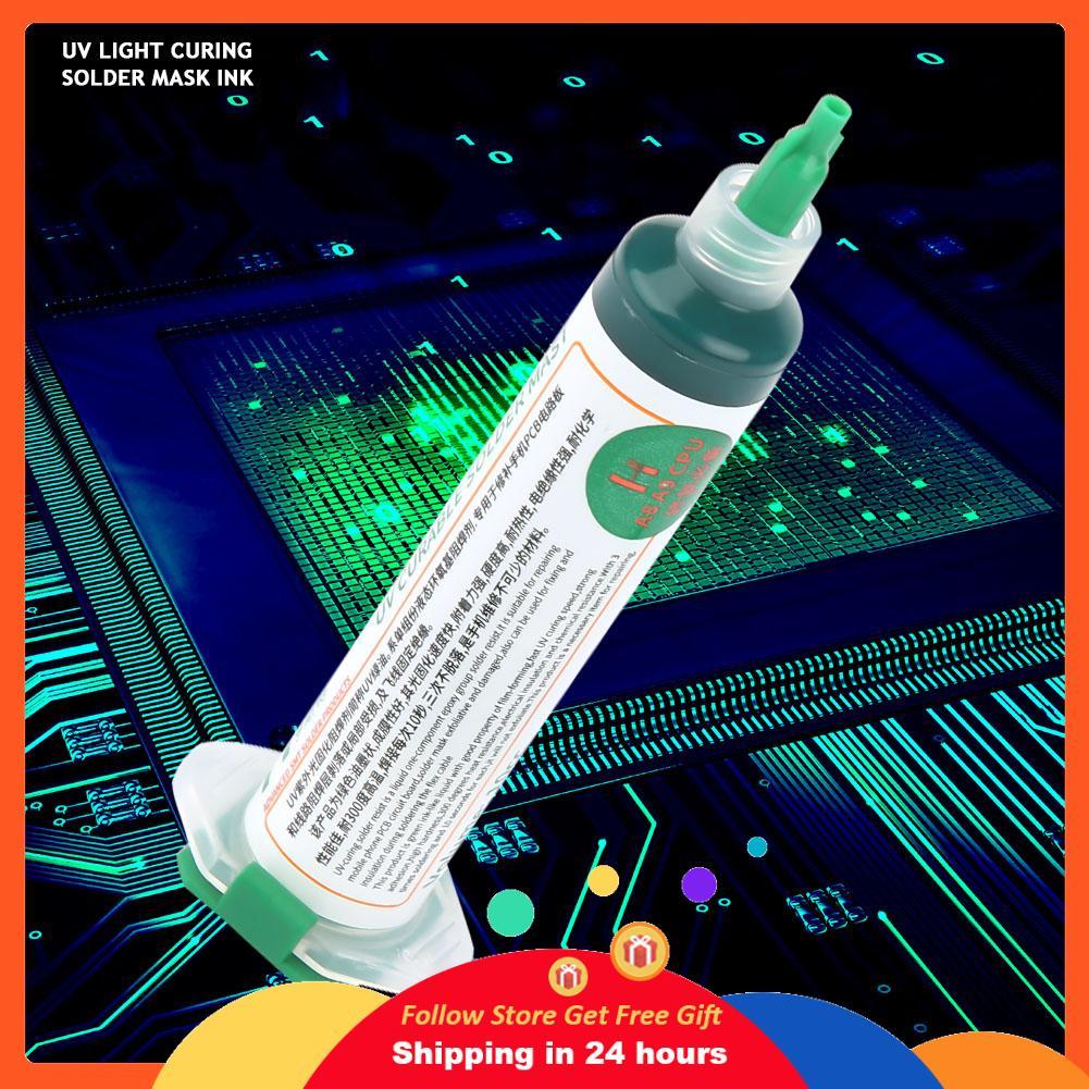 Supergoodsales Supergoodsales Solder Mask Ink 1 ชิ้น UV Light Curing BGA PCB ต่อต้านสีเขียว